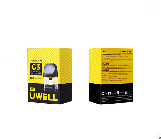 Uwell Caliburn G3 Replacement Pods - 4 Pack