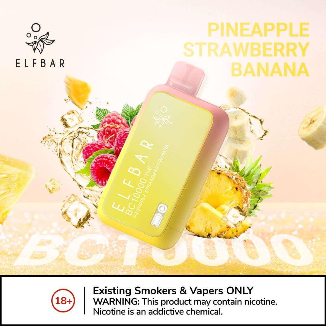 Elf Bar BC 10000 Pineapple Strawberry Banana disposable vape