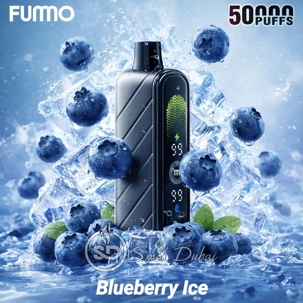 Fumo Nova 50000 Puffs Blueberry Ice 20MG Disposable Vape in Uganda.