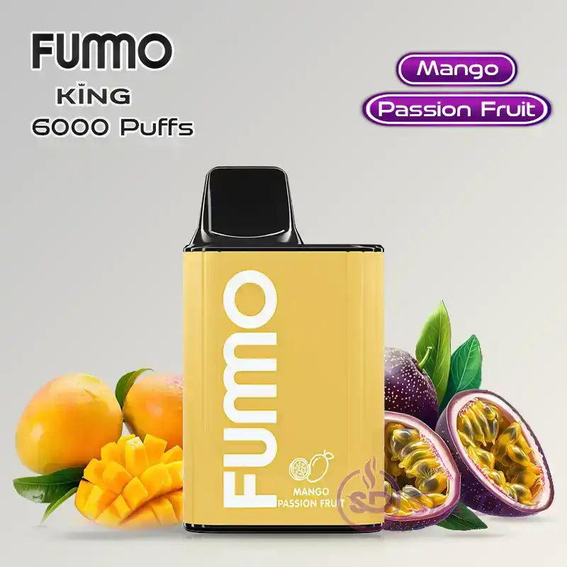 Fumo King 6000 Mango Passionfruit Best disposable vapes in Uganda.