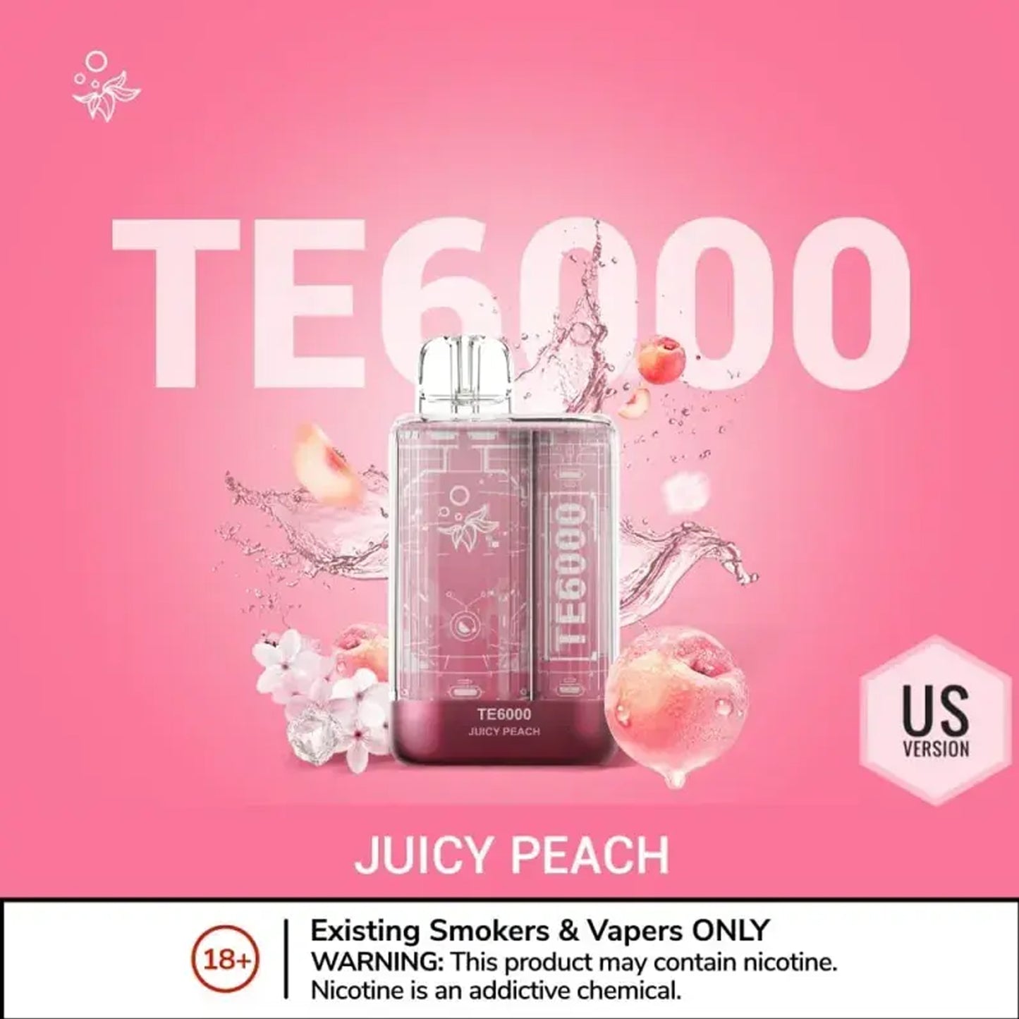 Elf bar TE6000 Juicy Peach vape shop Uganda.