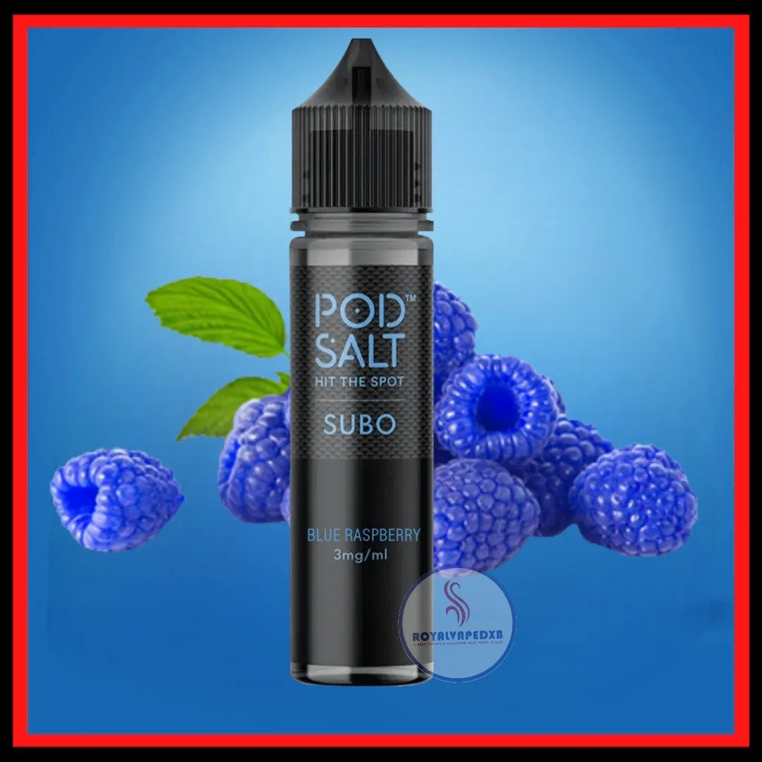 Pod Salt Blue Raspberry E-liquid 3mg/60ml In Kampala.