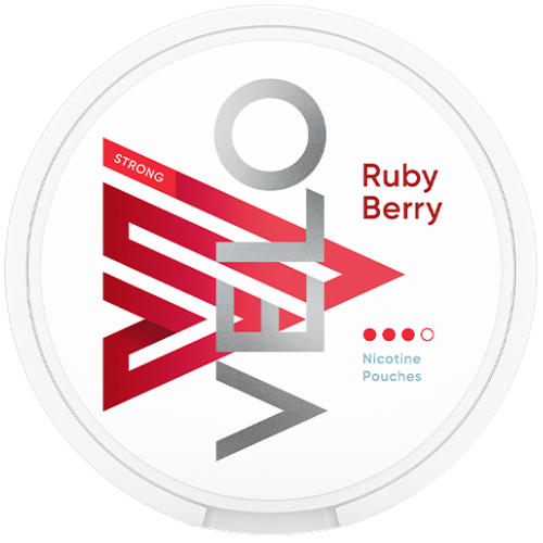 VELO RubyBerry Snus 14 mg nicotine pouches in Uganda