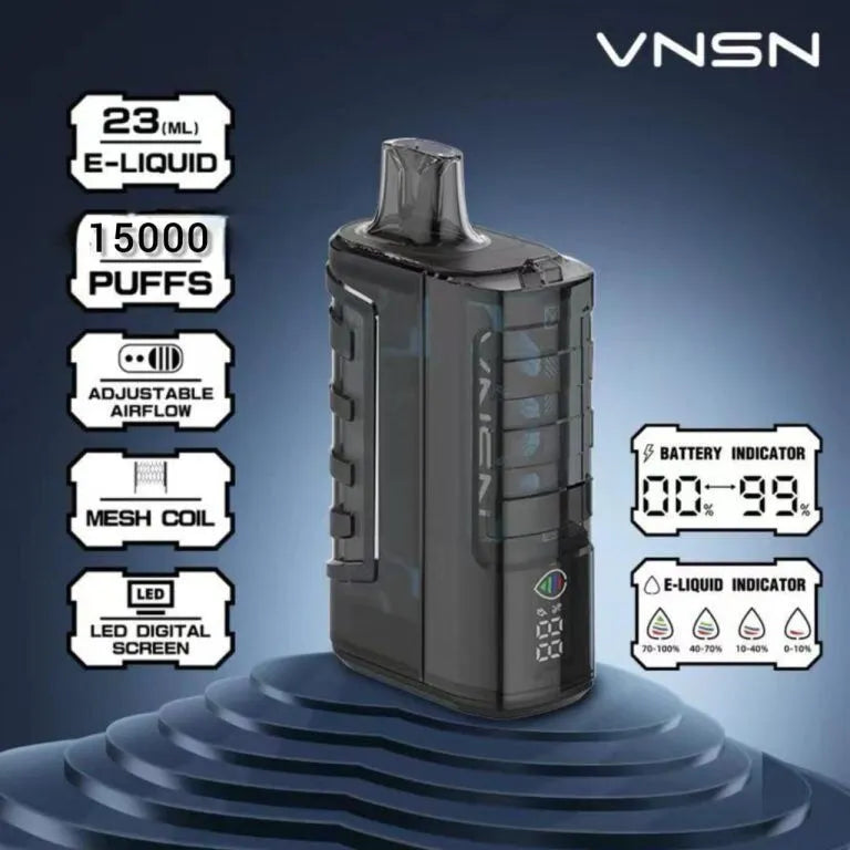 VNSN Ghost 15000 Puffs Blueberry Ice disposable vape.