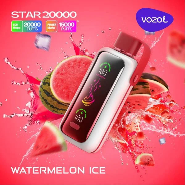 VOZOL Star Watermelon Ice 20000 Puffs Disposable Vape in Uganda