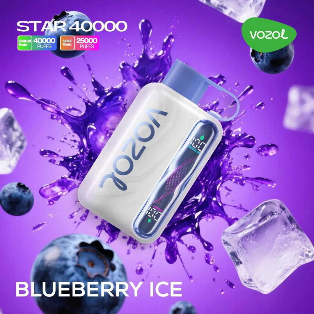 Vozol Star 40,000 Blueberry Ice Disposable.
