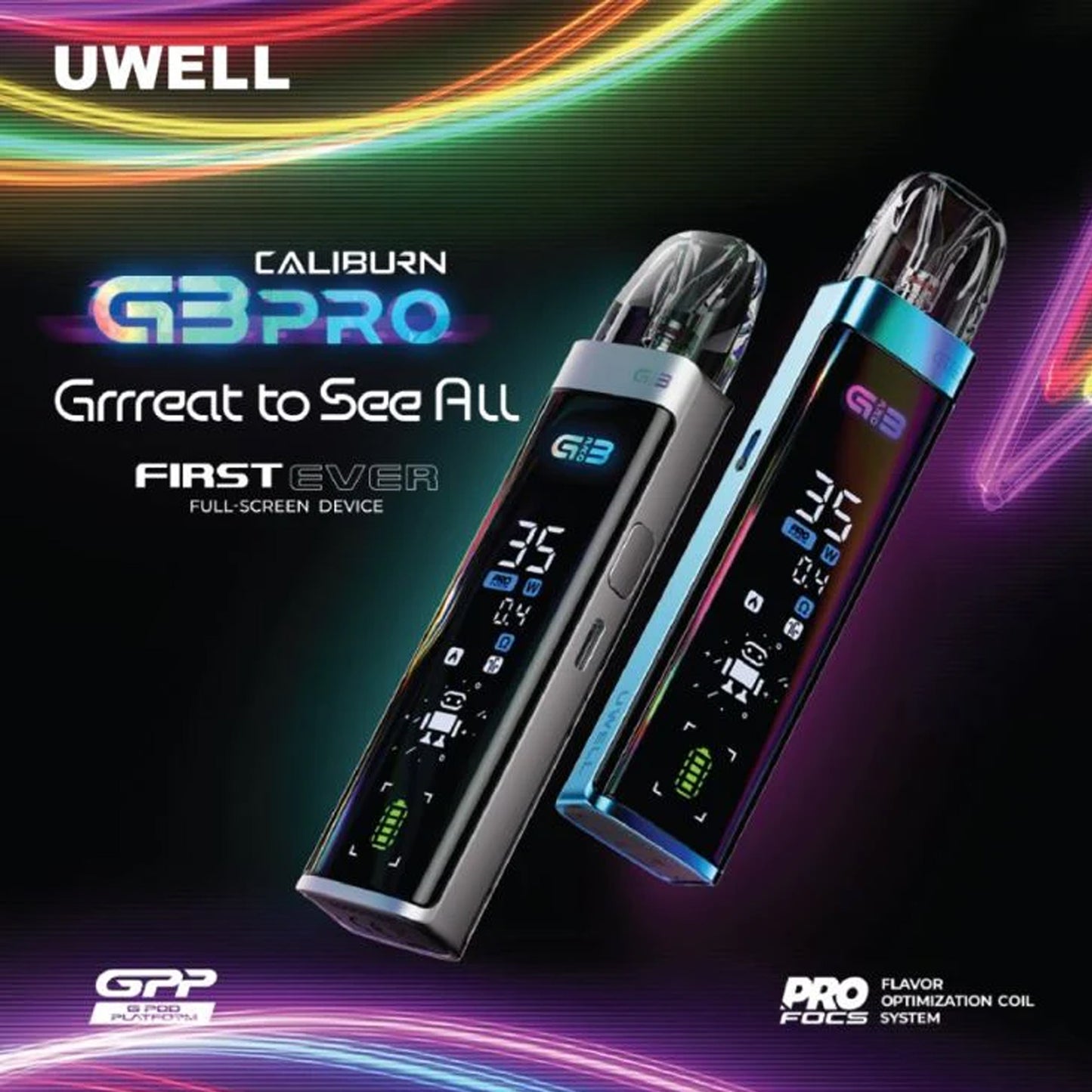 Uwell Caliburn G3 Pro Pod System Kit 1000mAh