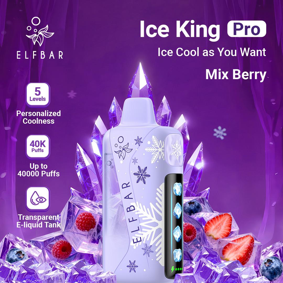 ELFBAR Ice King Pro Mixed Berry 40000 Puffs.