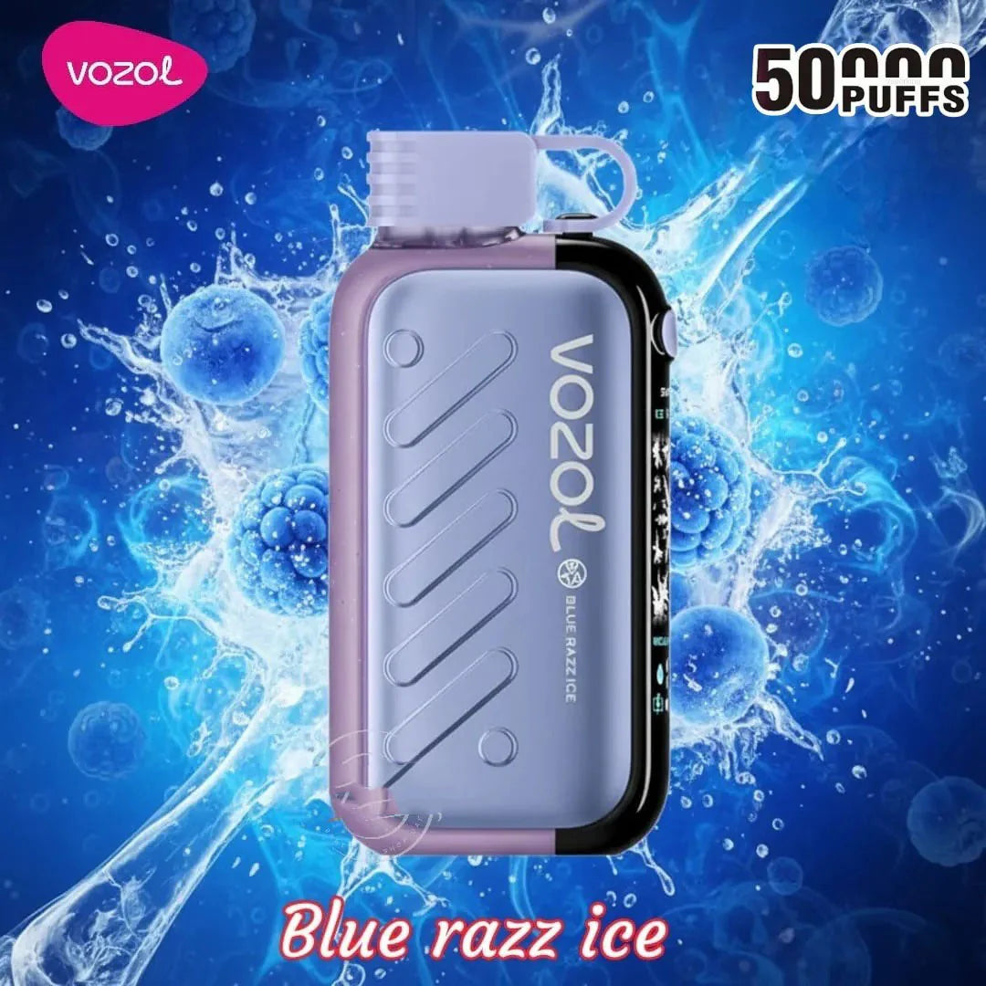 Vozol Gear Blue razz Ice 50000 Puffs.