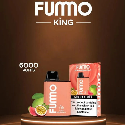 Fumo King 6000 puffs Mango Peach Watermelon Best disposable vapes in Uganda.