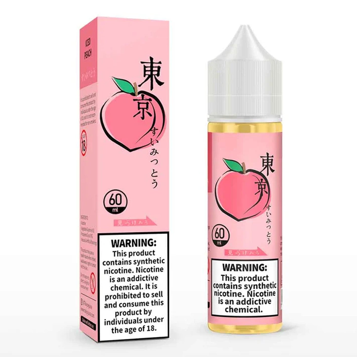 Tokyo Iced Peach Melon 3mg/ml- 60ml E liquid.