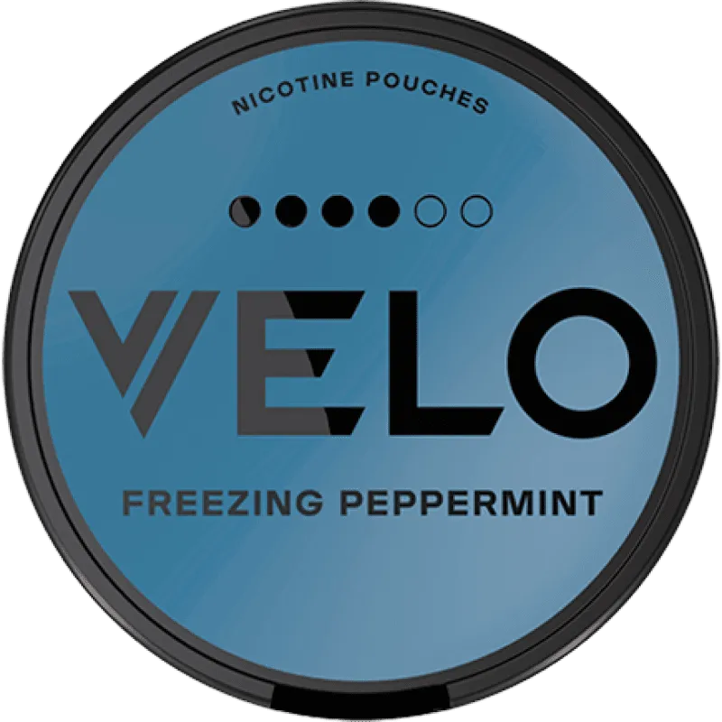 VELO Freezing Peppermint 10 mg nicotine pouches in Uganda