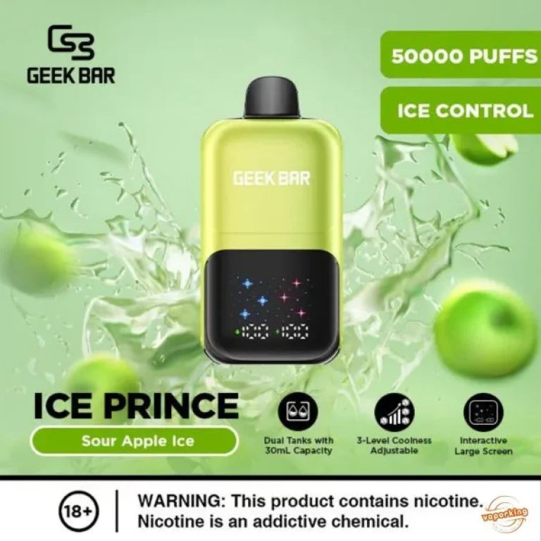 Geek bar Sour Apple ice 50000 puffs