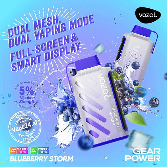 Vozol Gear power Blue Mojito 20000 puffs 50MG.
