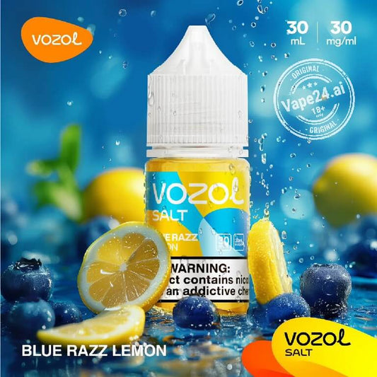Vozol Saltnic 30mg/ 30ml Bluerazz Lemon E-liquid.