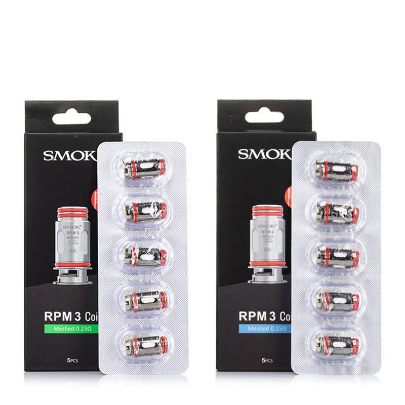 Smok RPM 3 Coils 0.15ohm 0.23ohm Meshed Coil  Replacement Pack Of 5