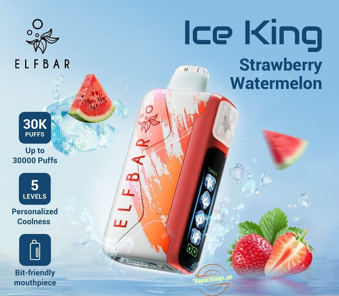Elf Bar Ice King Strawberry Watermelon ice Disposable Vape 30,000 Puffs 50MG