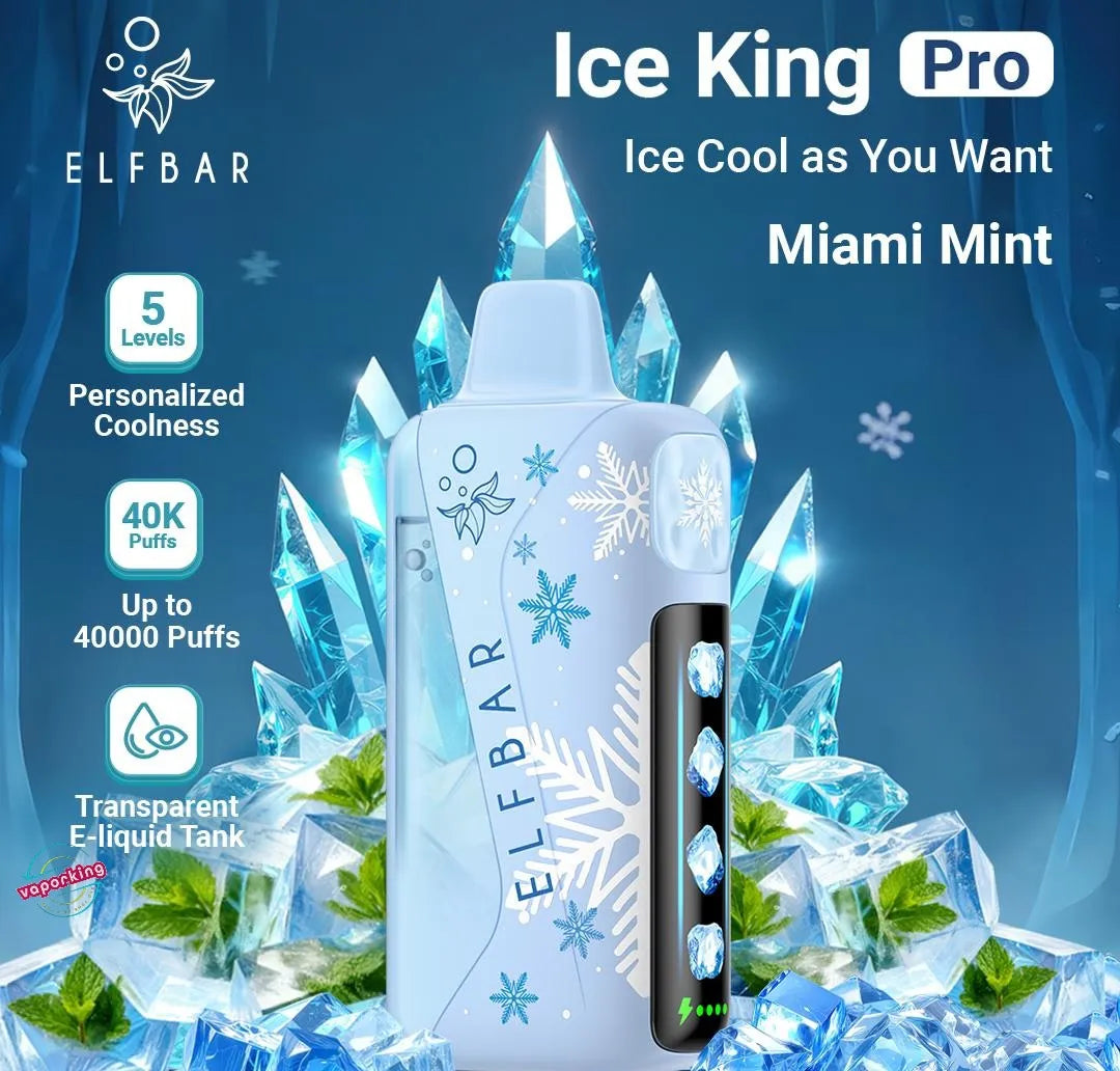 ELFBAR Ice King Pro Miami Mint 40000 Puffs.
