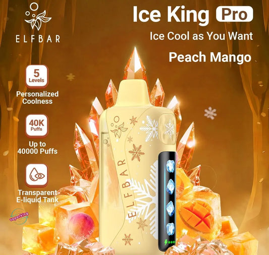 ELFBAR Ice King Pro Peach Mango 40000 Puffs.
