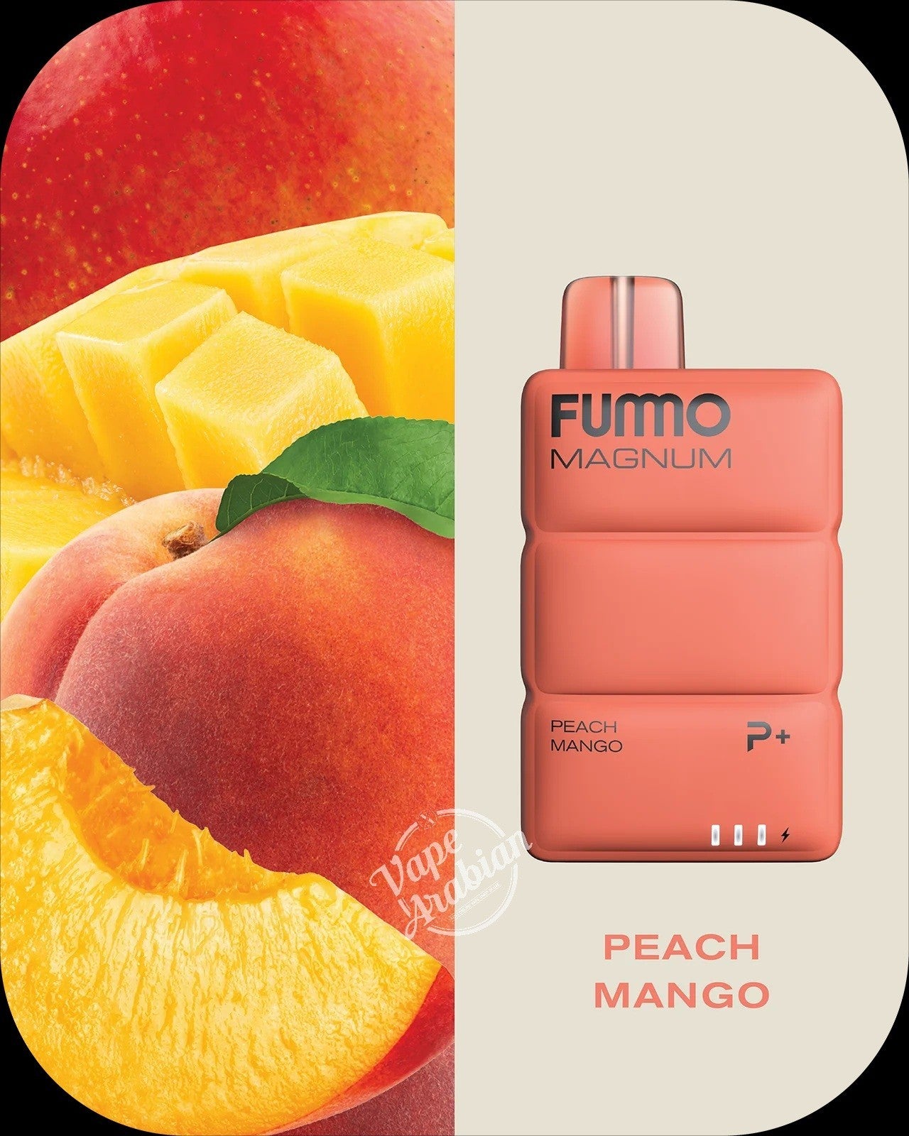 FUMMO Magnum Peach Mango 8000 Puffs Disposable In UGANDA.