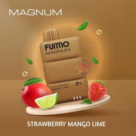 FUMMO Magnum Strawberry Mango Lime 8000 Puffs Disposable In UGANDA
