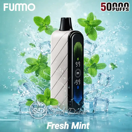 Fumo Nova 50,000 Puffs Fresh Mint 20MG Disposable Vape in Uganda.