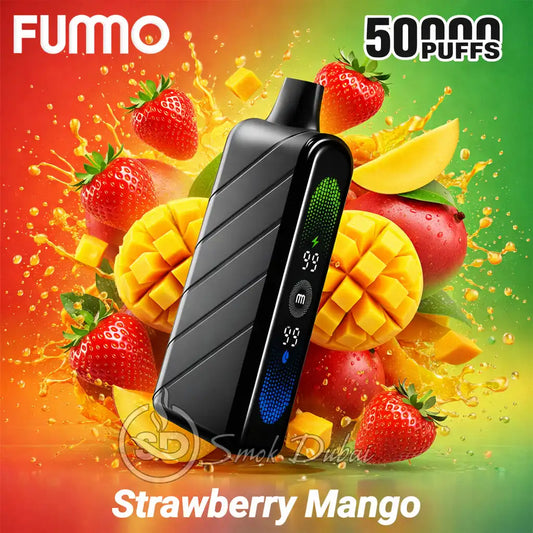 Fumo Nova 50,000 Puffs Strawberry Mango 20MG Disposable Vape in Uganda.