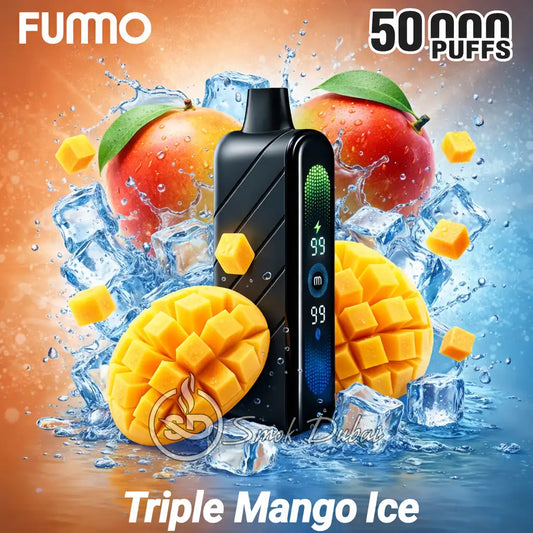 Fumo Nova 50,000 Puffs Tripple Mango Ice 20MG Disposable Vape in Uganda.