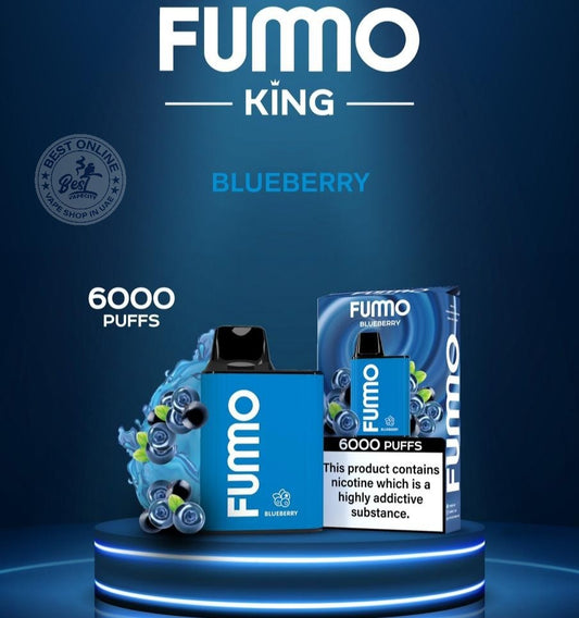 Fumo King Blueberry 6000 Best disposable vapes in Uganda