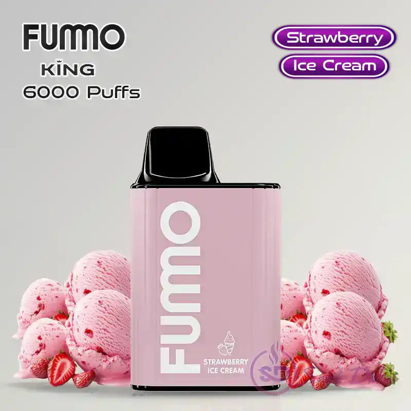 Fumo King 6000 Strawberry ice cream Best disposable vapes in Uganda