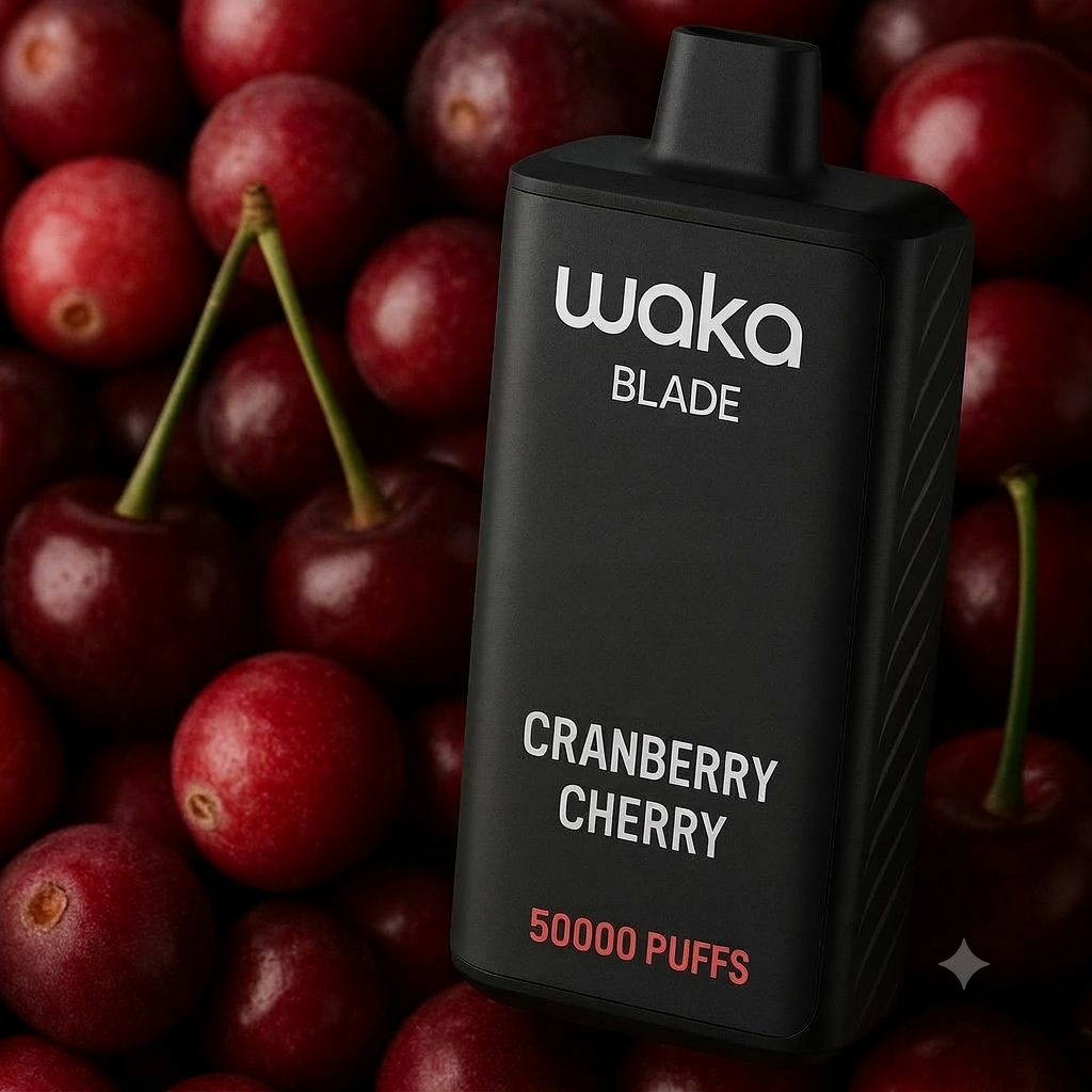 Waka Blade Cranberry Cherry 50000 Puffs Disposable Vape In Kampala.