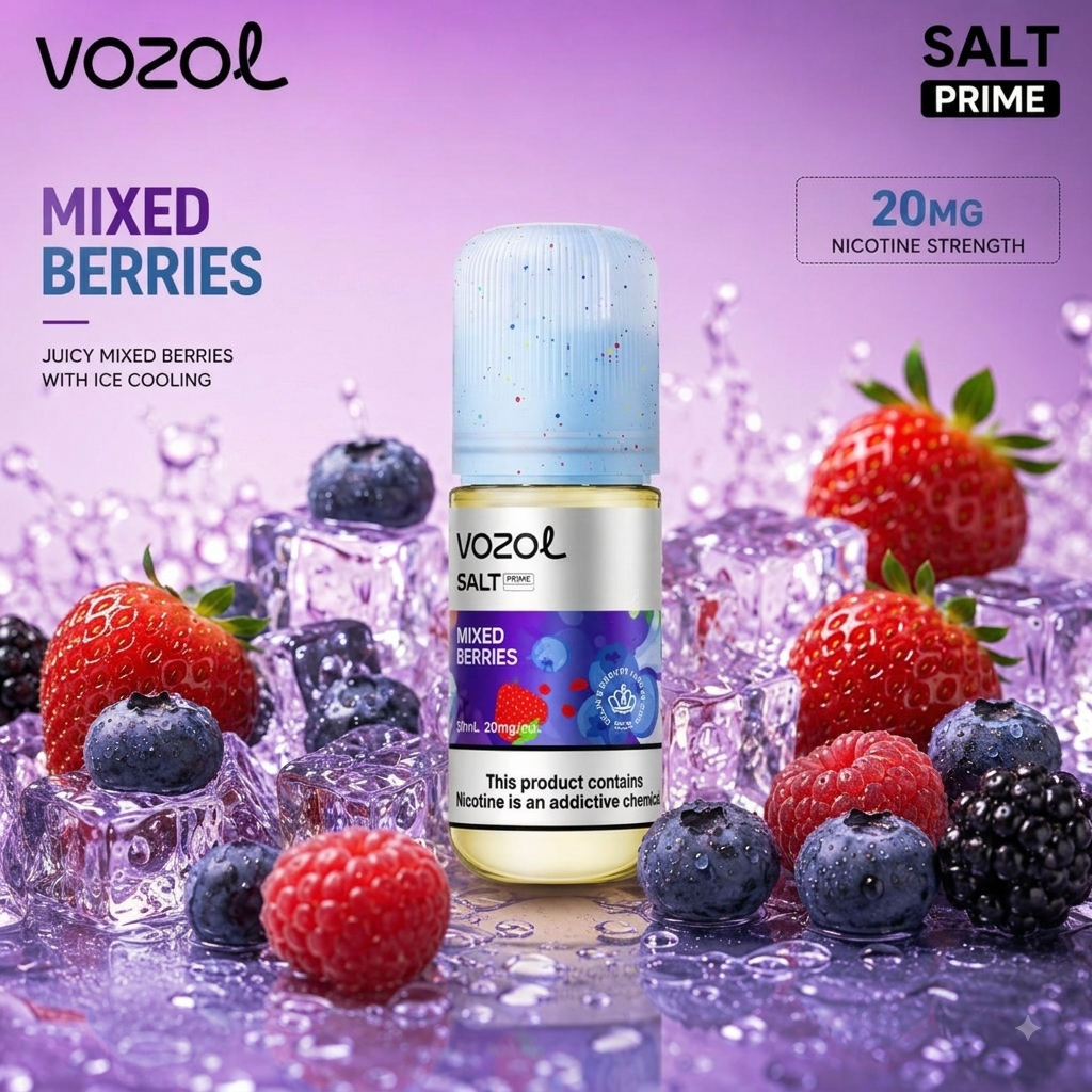 Vozol Salt Prime Mixed Berries 20mg/-30ml Vape Juice