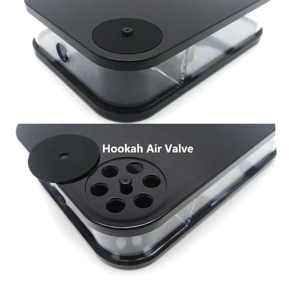 Acrylic Hookah Set, Flat Box & Portable Hookah Shisha.