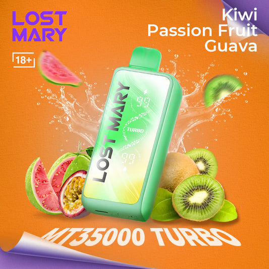 Lost Mary Kiwi Passion Fruit MT 35000 Puffs 20mg.