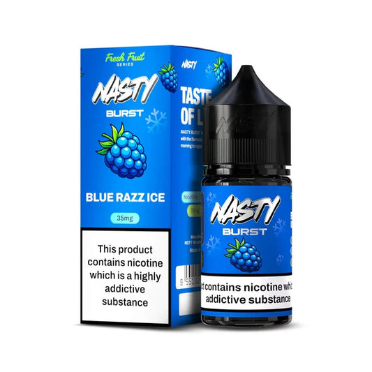 Nasty Burst - Blue razz ice 50mg-/30ml Nic Salt.
