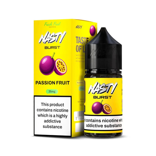 Nasty Burst - Passion Fruit 50mg-/30ml Nic Salt.