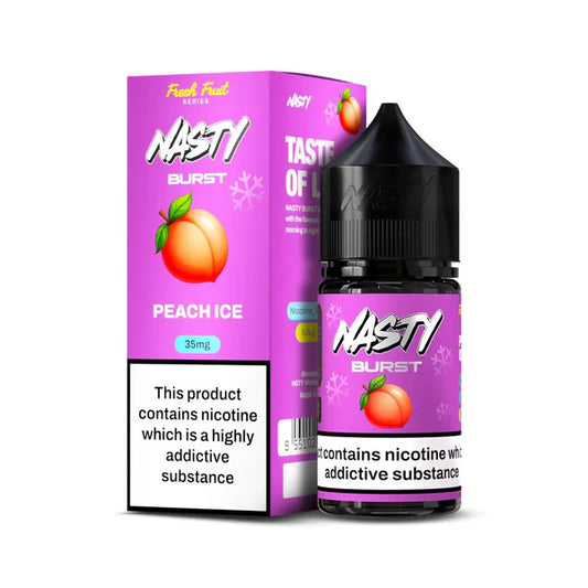 Nasty Burst - Peach Ice 50mg-/30ml Nic Salt.