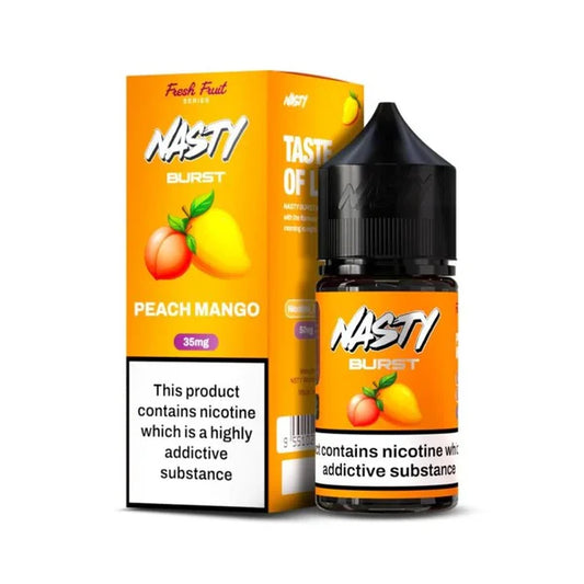 Nasty Burst - Peach Mango 50mg-/30ml Nic Salt.