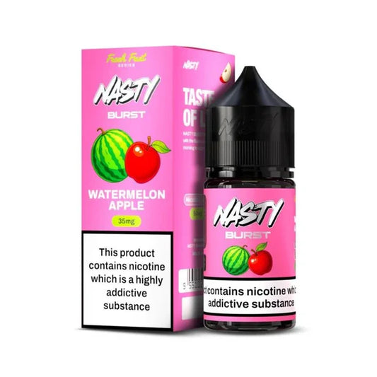 Nasty Burst - Watermelon Apple 50mg-/30ml Nic Salt.