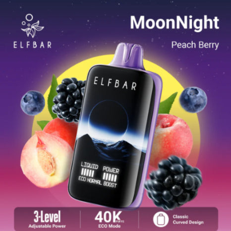 Elf bar Moon Night Peach Berry 40000 puffs.
