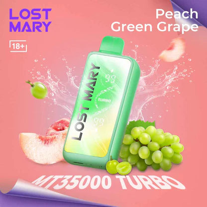 Lost Mary Peach Green Grape MT 35000 Puffs 20mg.