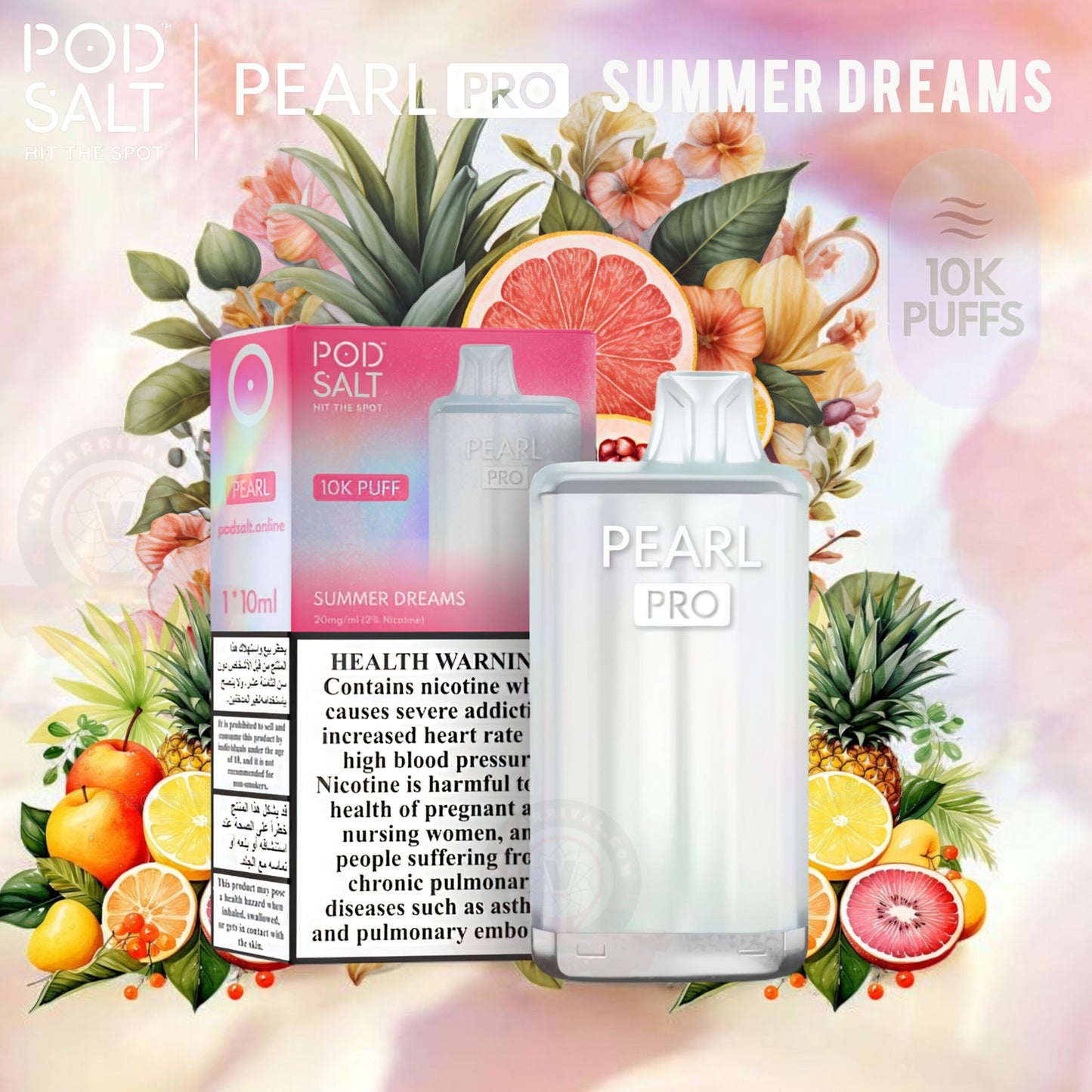 Pod salt pearl pro 10k Summer Dreams Disposable Vape.