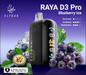 ELF BAR RAYA D3 Pro - Blueberry ice 30,000 puffs