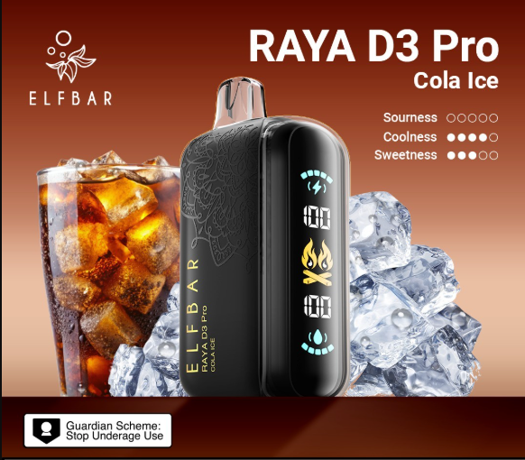 ELF BAR RAYA D3 Pro - Cola ice 30,000 puffs