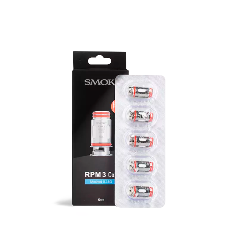Smok RPM 3 Coils 0.15ohm 0.23ohm Meshed Coil  Replacement Pack Of 5