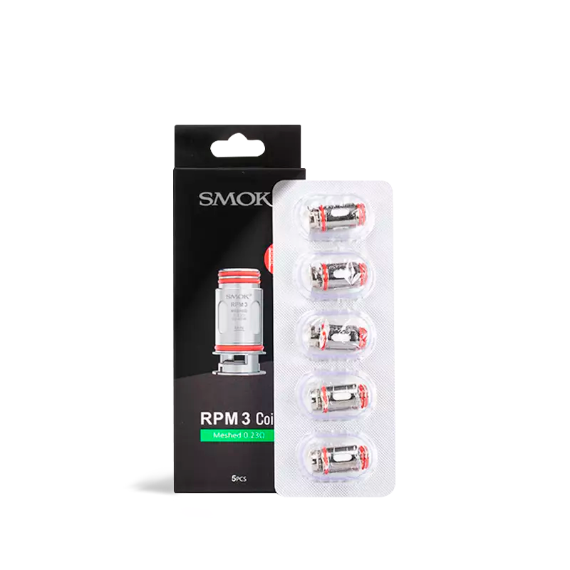 Smok RPM 3 Coils 0.15ohm 0.23ohm Meshed Coil  Replacement Pack Of 5