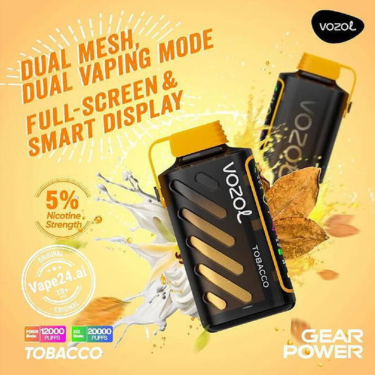 Vozol Gear power Tobacco 20000 puffs 50MG,