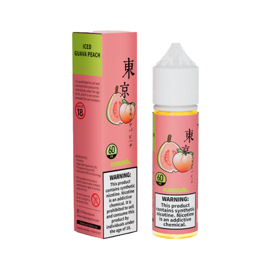Tokyo Iced Guava Peach 3mg/ml- 60ml E liquid.