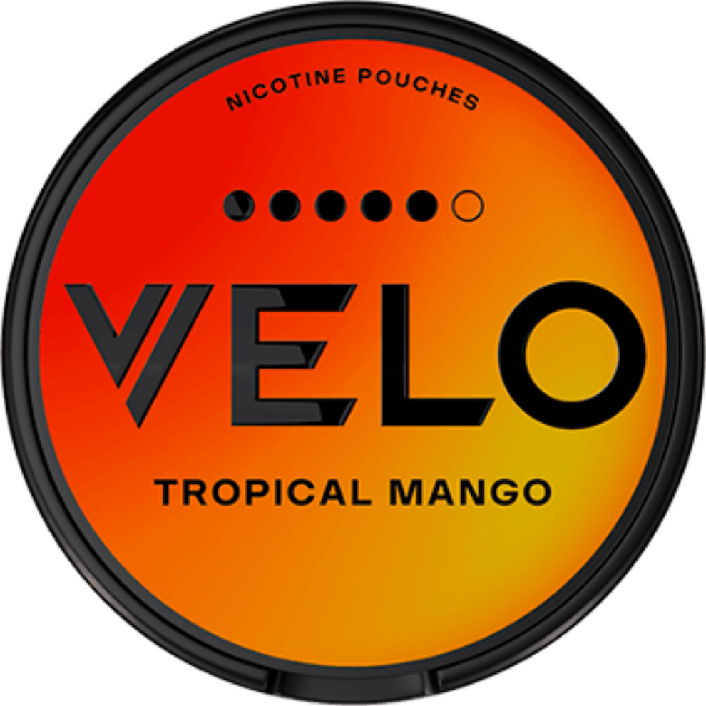 VELO Tropical Mango 14 mg nicotine pouches in Uganda