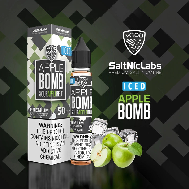VGOD Iced Apple Bomb 50mg/30ml – Salt Nic